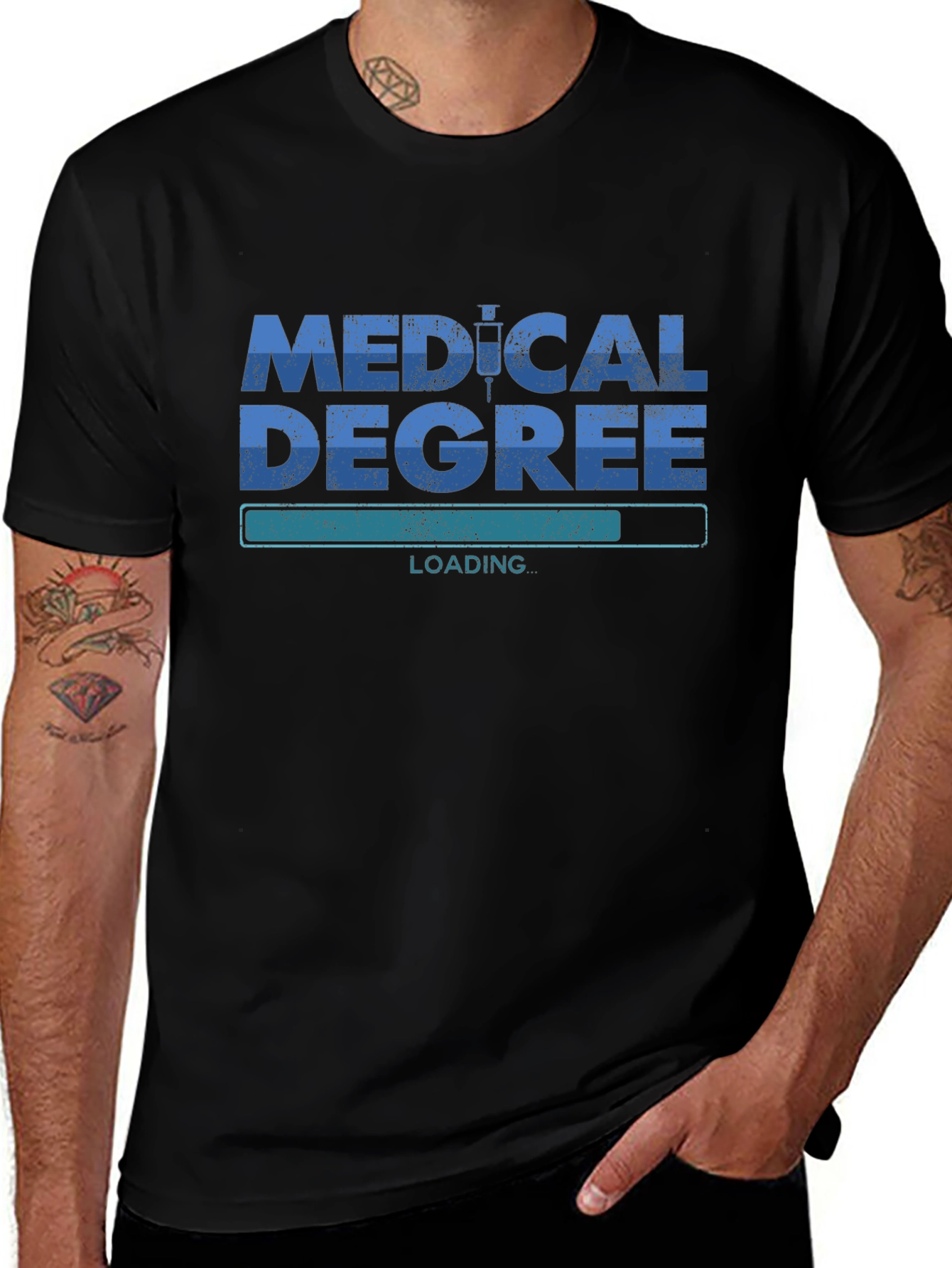 Camiseta Médica Medical Degree Loading - Estilo Casual