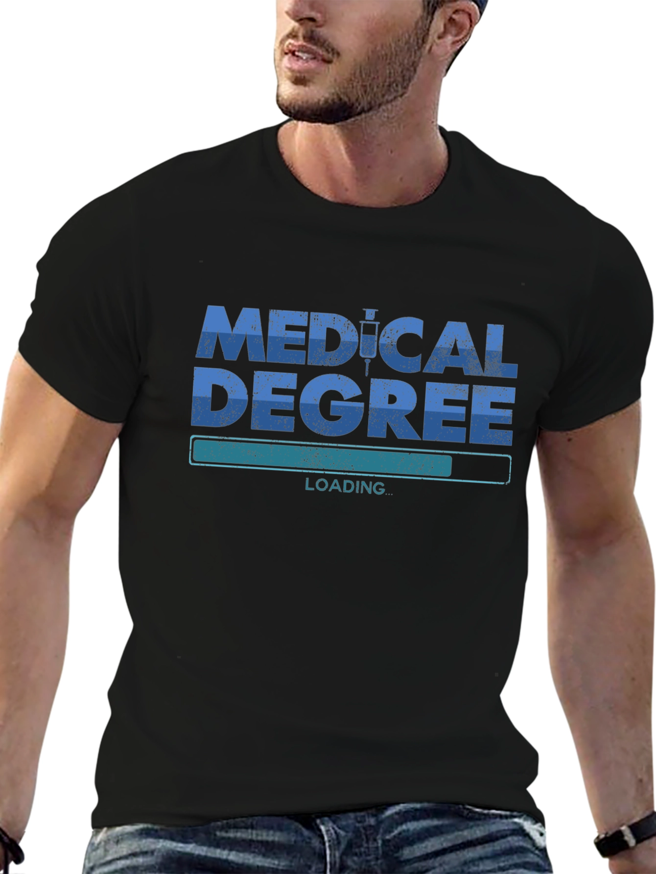 Camiseta Médica Medical Degree Loading - Estilo Casual