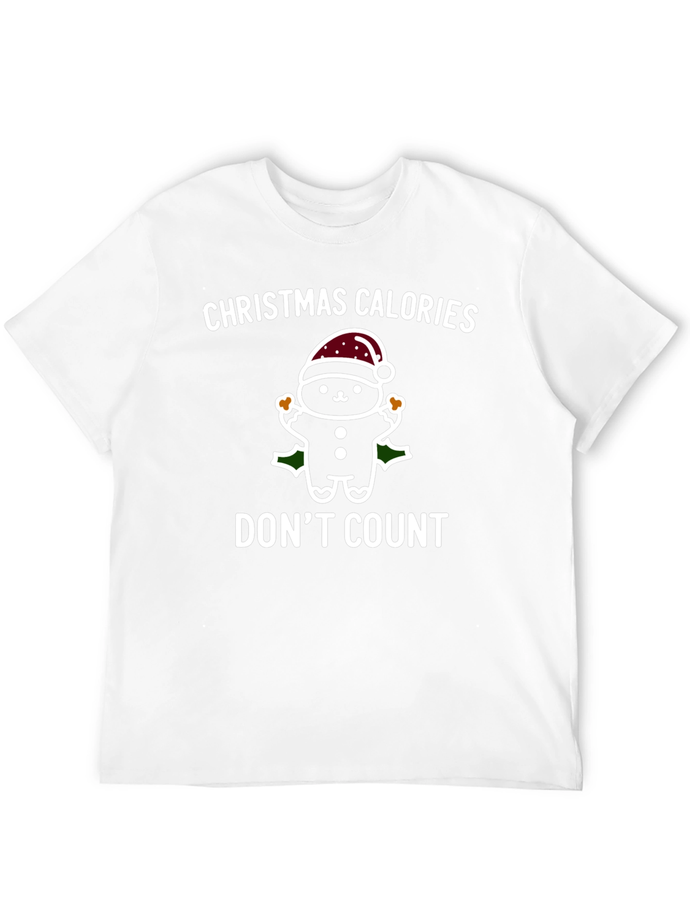 Camiseta Navideña Calorías Navideñas No Cuentan