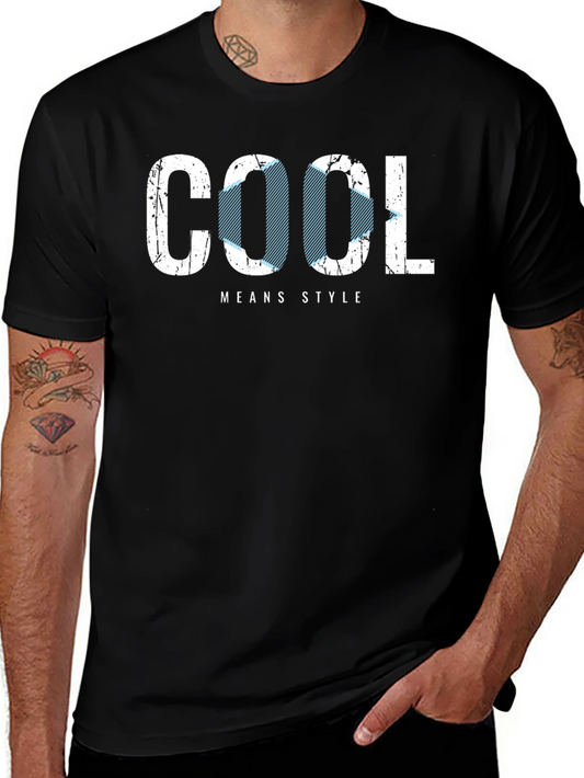 Camiseta Negra Estampada Cool Means Style