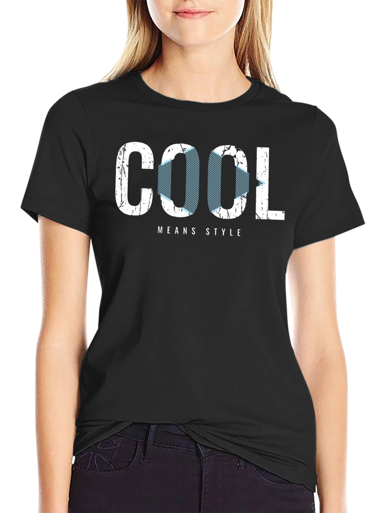 Camiseta Negra Estampada Cool Means Style