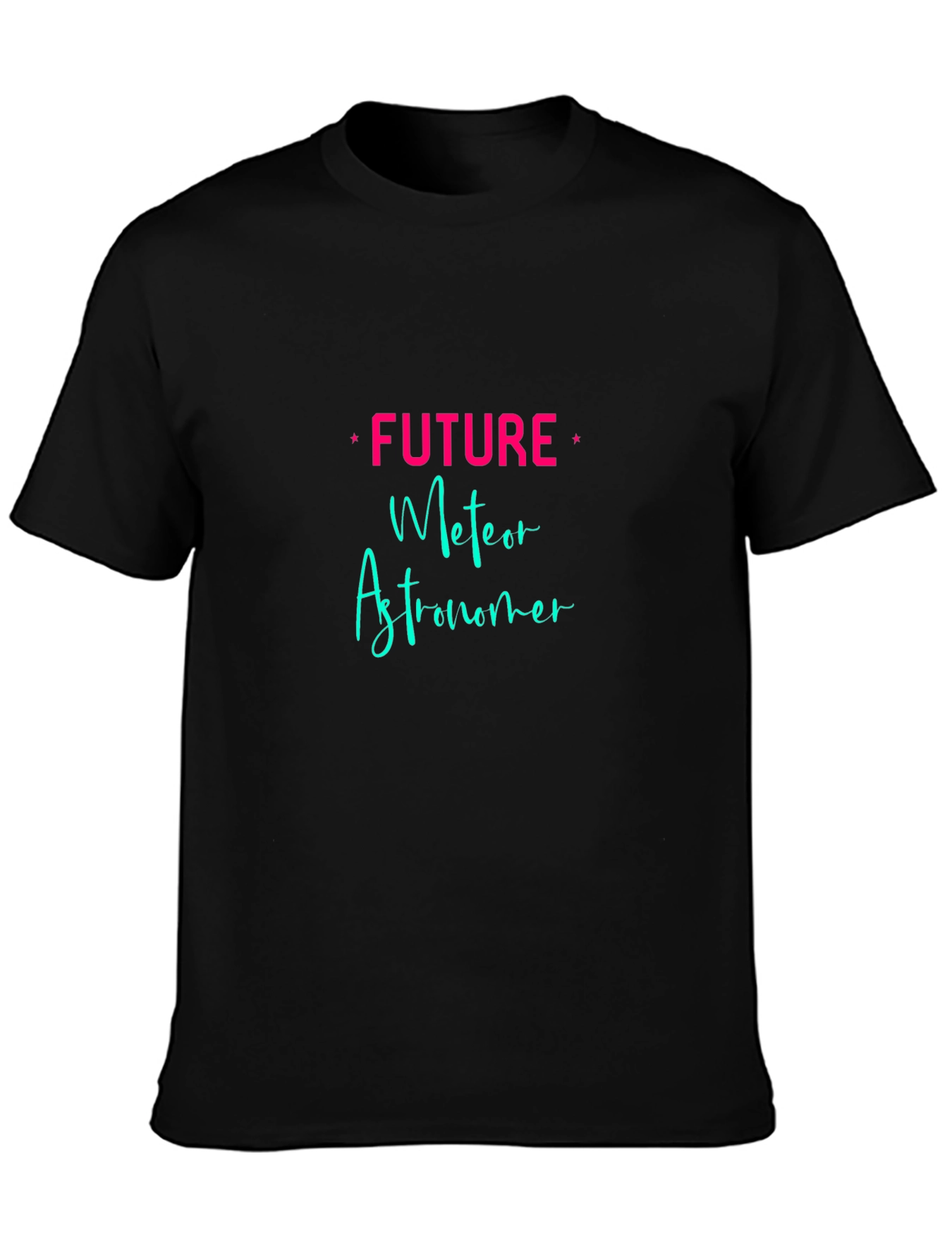 Camiseta Negra Future Meteor Astronomer