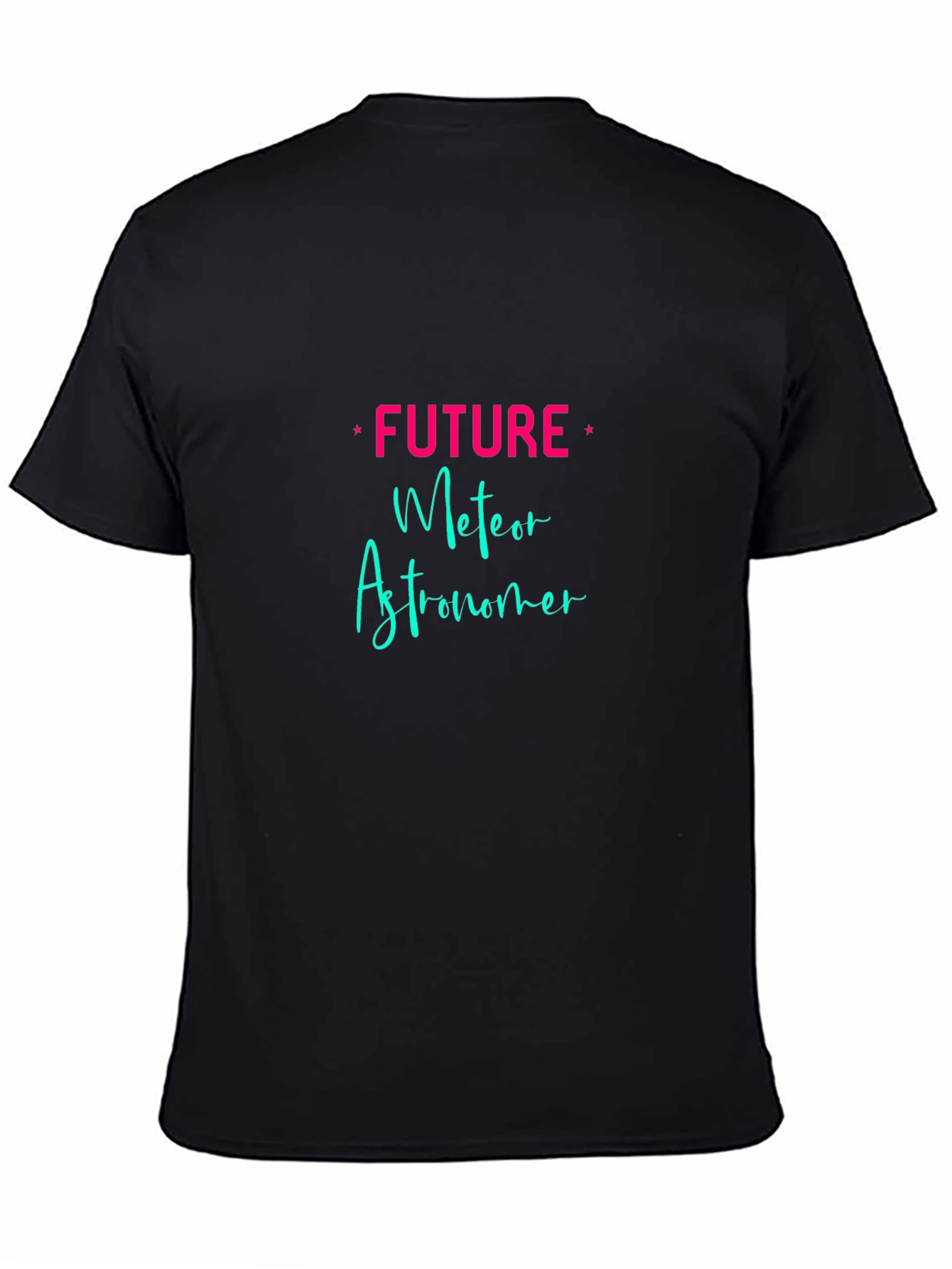 Camiseta Negra Future Meteor Astronomer