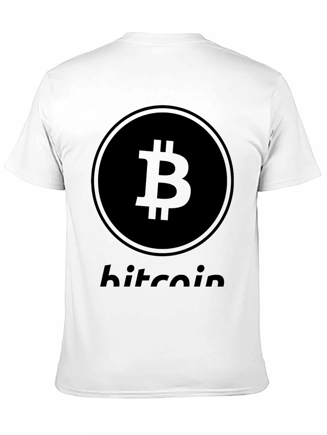 Camiseta Bitcoin Negra para Hombre