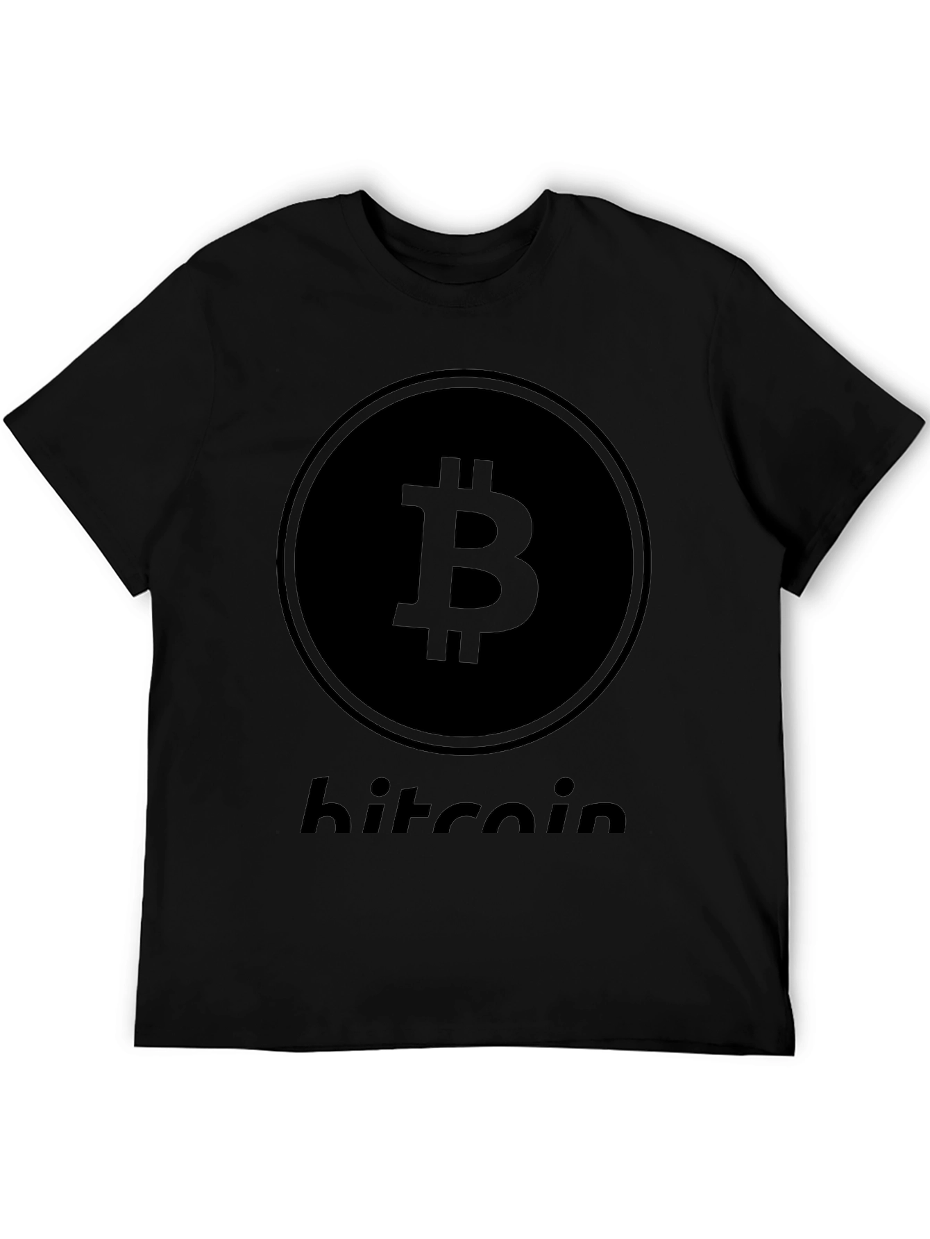 Camiseta Bitcoin Negra para Hombre