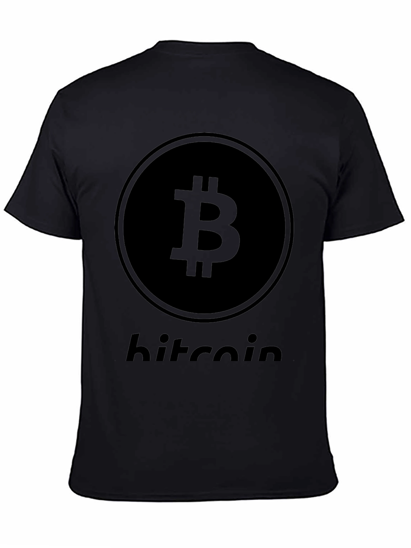 Camiseta Bitcoin Negra para Hombre