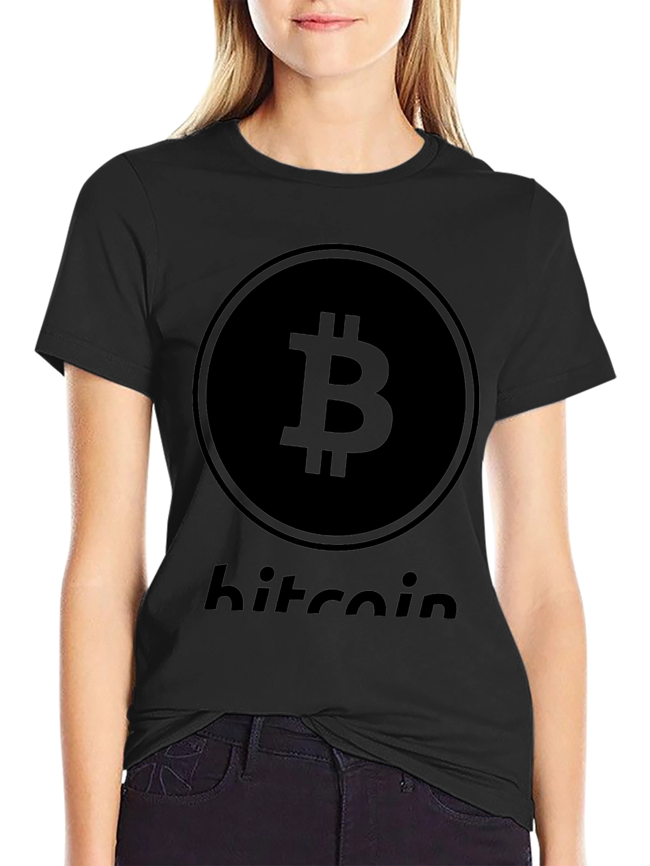 Camiseta Bitcoin Negra para Hombre