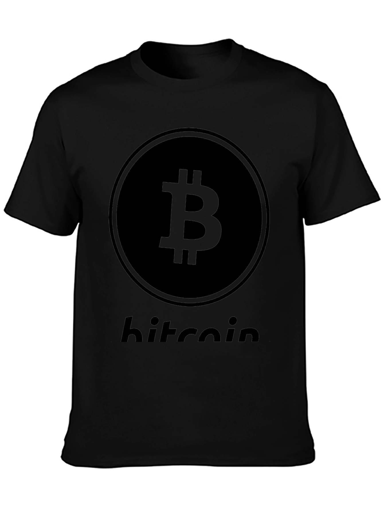 Camiseta Bitcoin Negra para Hombre