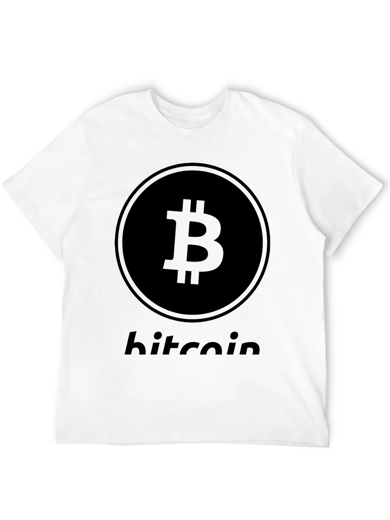 Camiseta Bitcoin Negra para Hombre