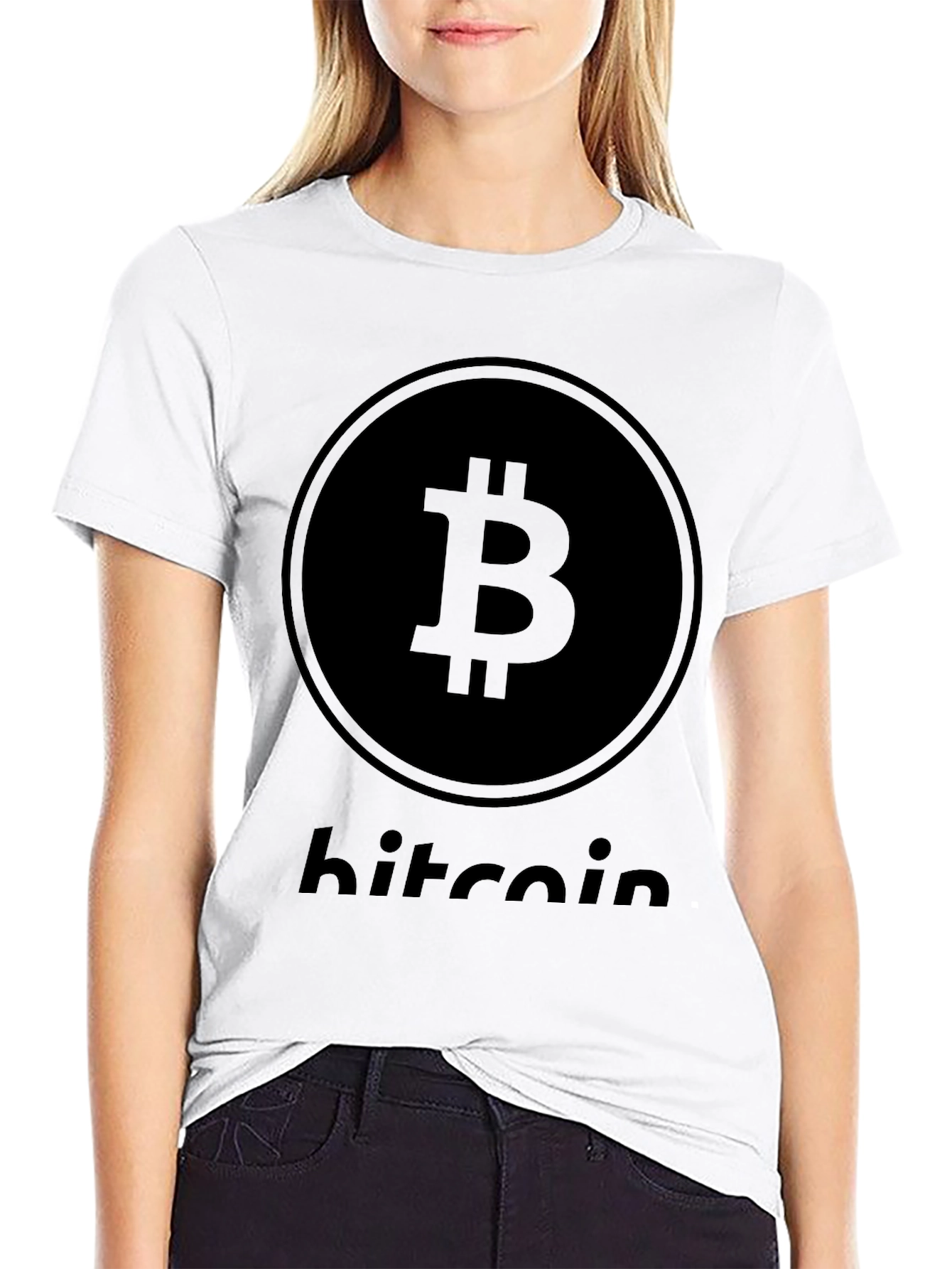 Camiseta Bitcoin Negra para Hombre
