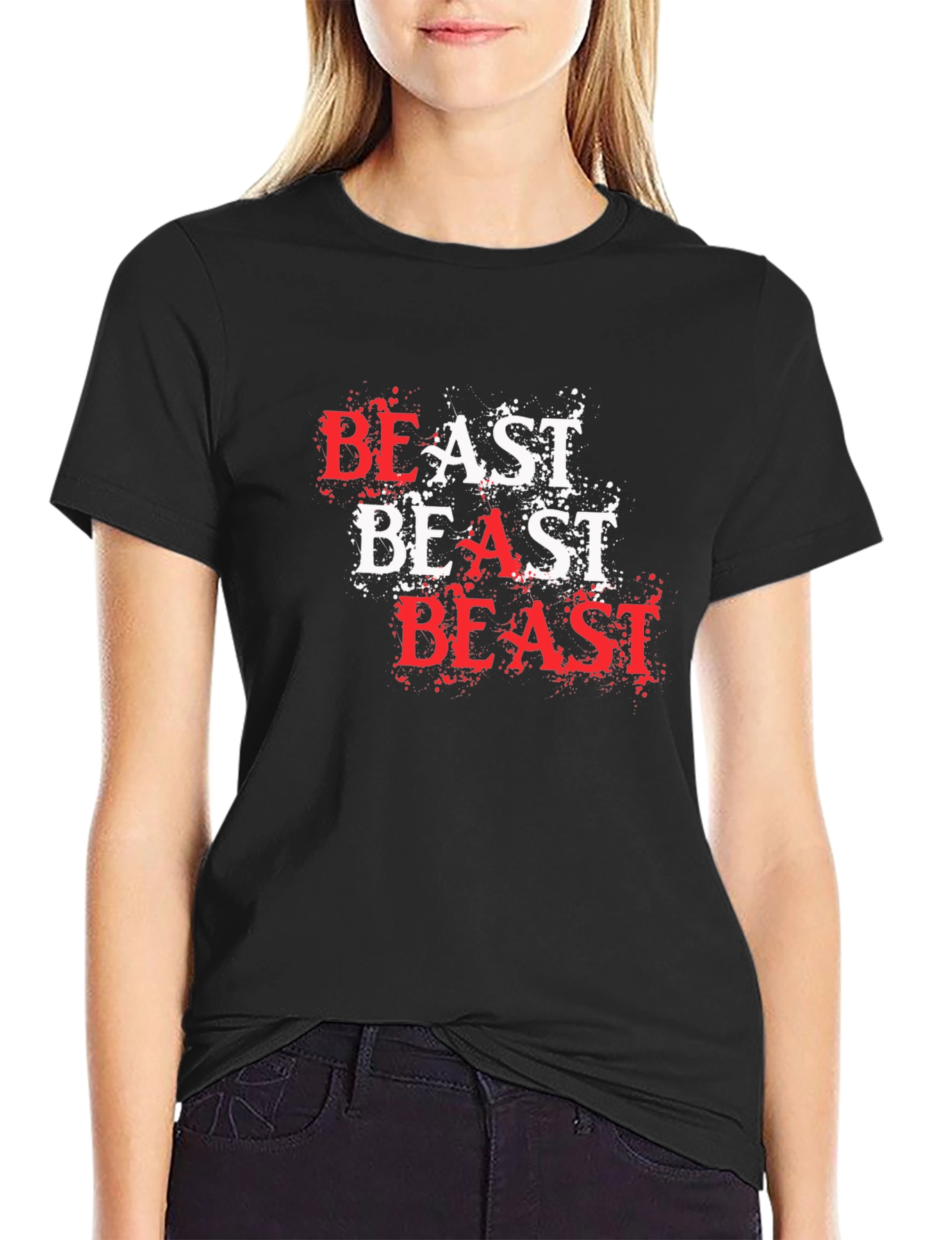 Camiseta Hombre Negra - Diseño Beast