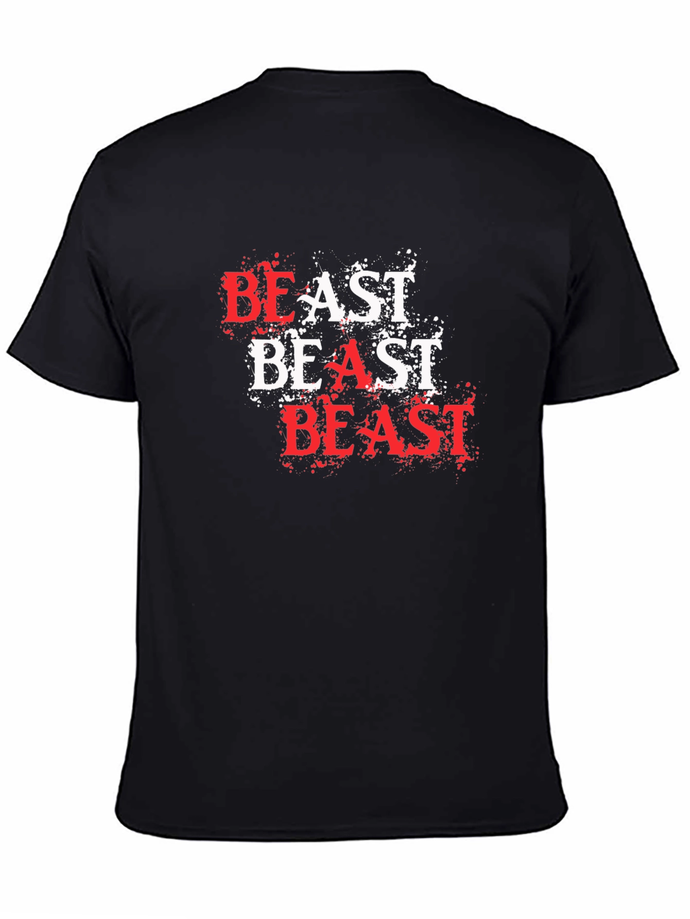 Camiseta Hombre Negra - Diseño Beast