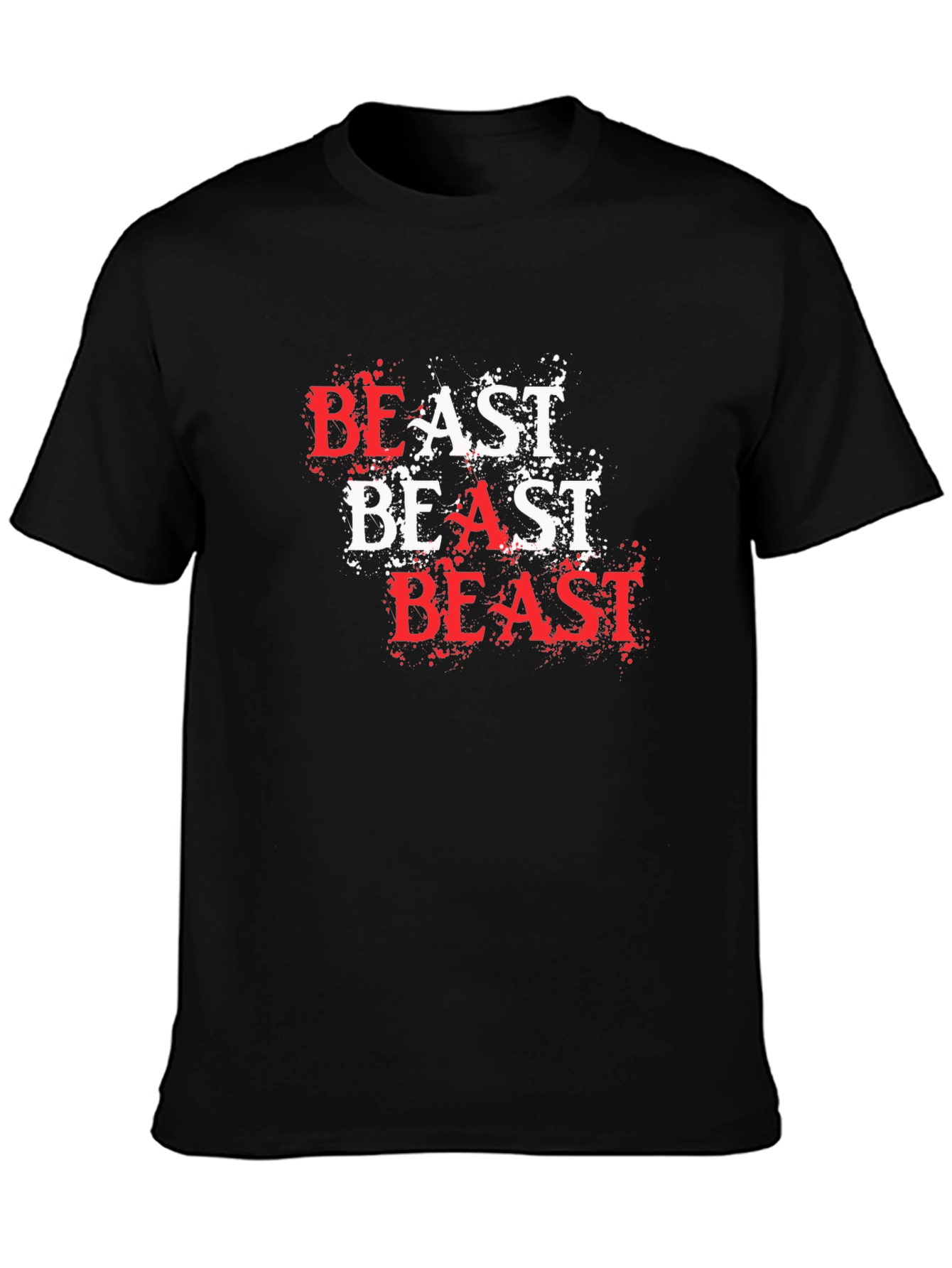 Camiseta Hombre Negra - Diseño Beast
