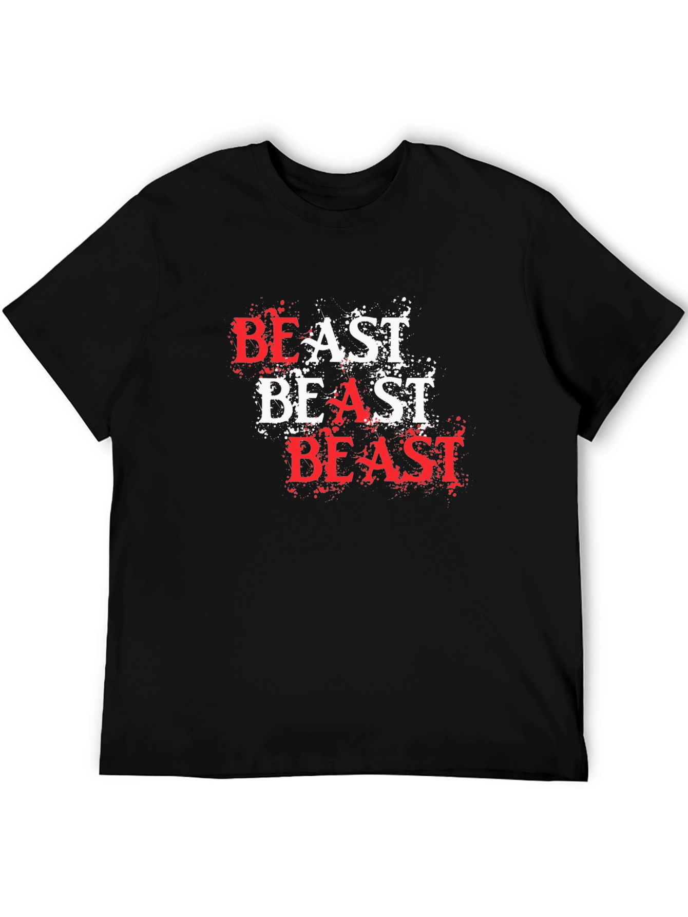 Camiseta Hombre Negra - Diseño Beast