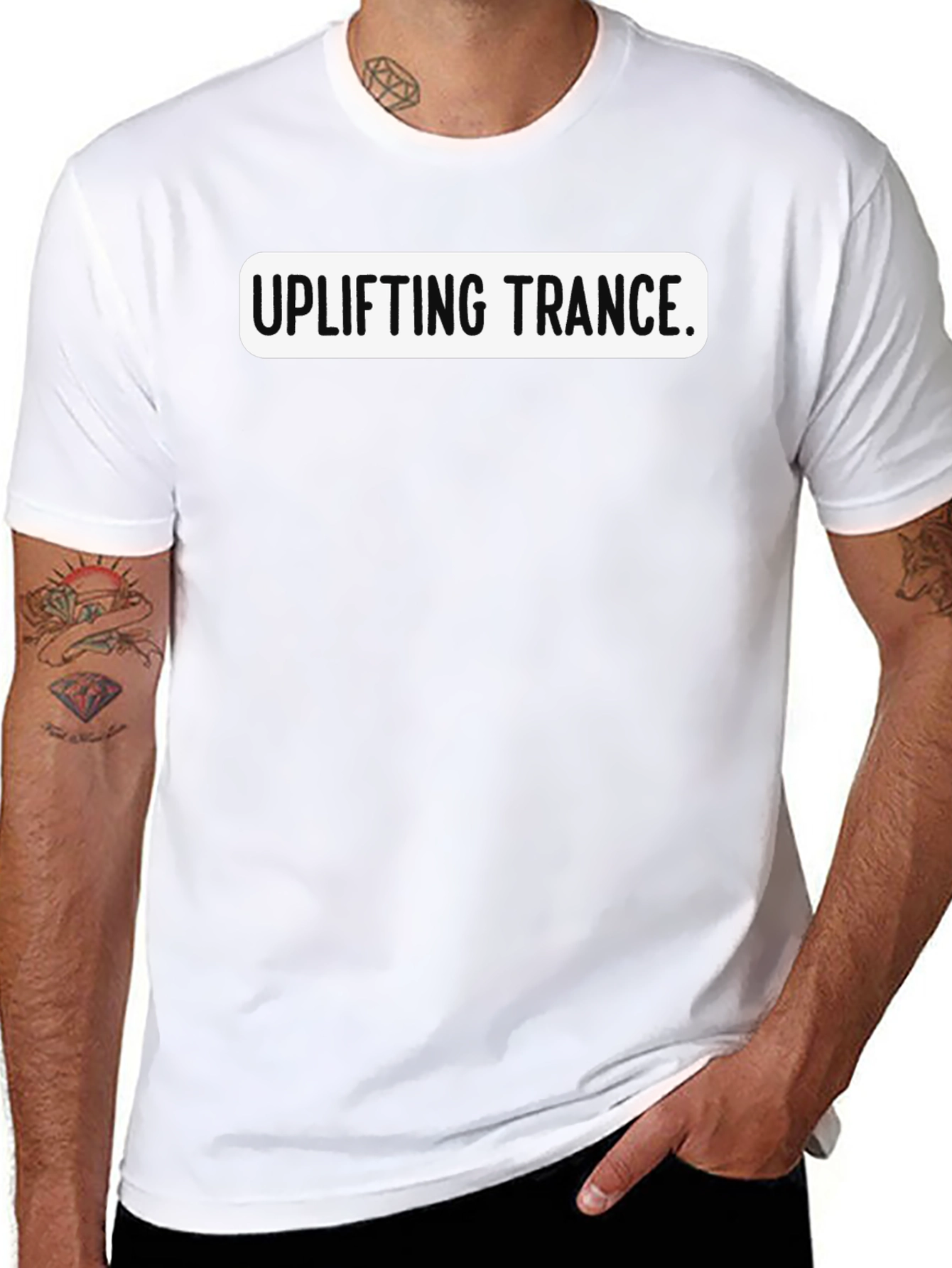 Camiseta Negra Uplifting Trance Unisex