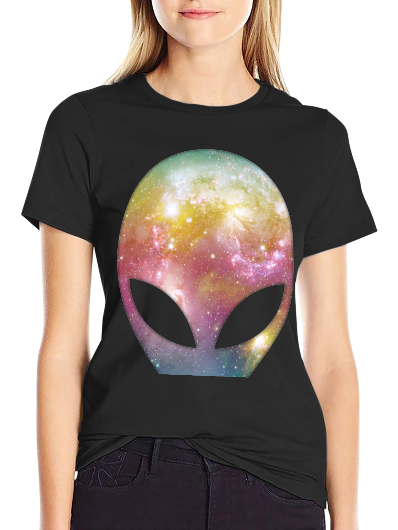 Camiseta Hombre Diseño Alien Galaxia Estelar