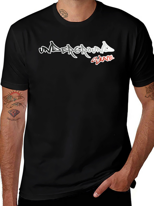 Camiseta Negra Underground Skate para Hombre