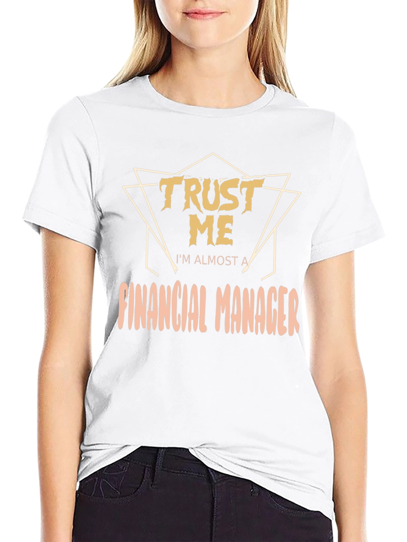 Camiseta Negra Trust Me Im Almost a Financial Manager