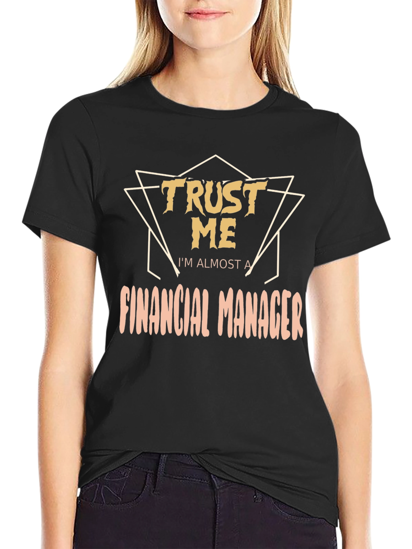 Camiseta Negra Trust Me Im Almost a Financial Manager