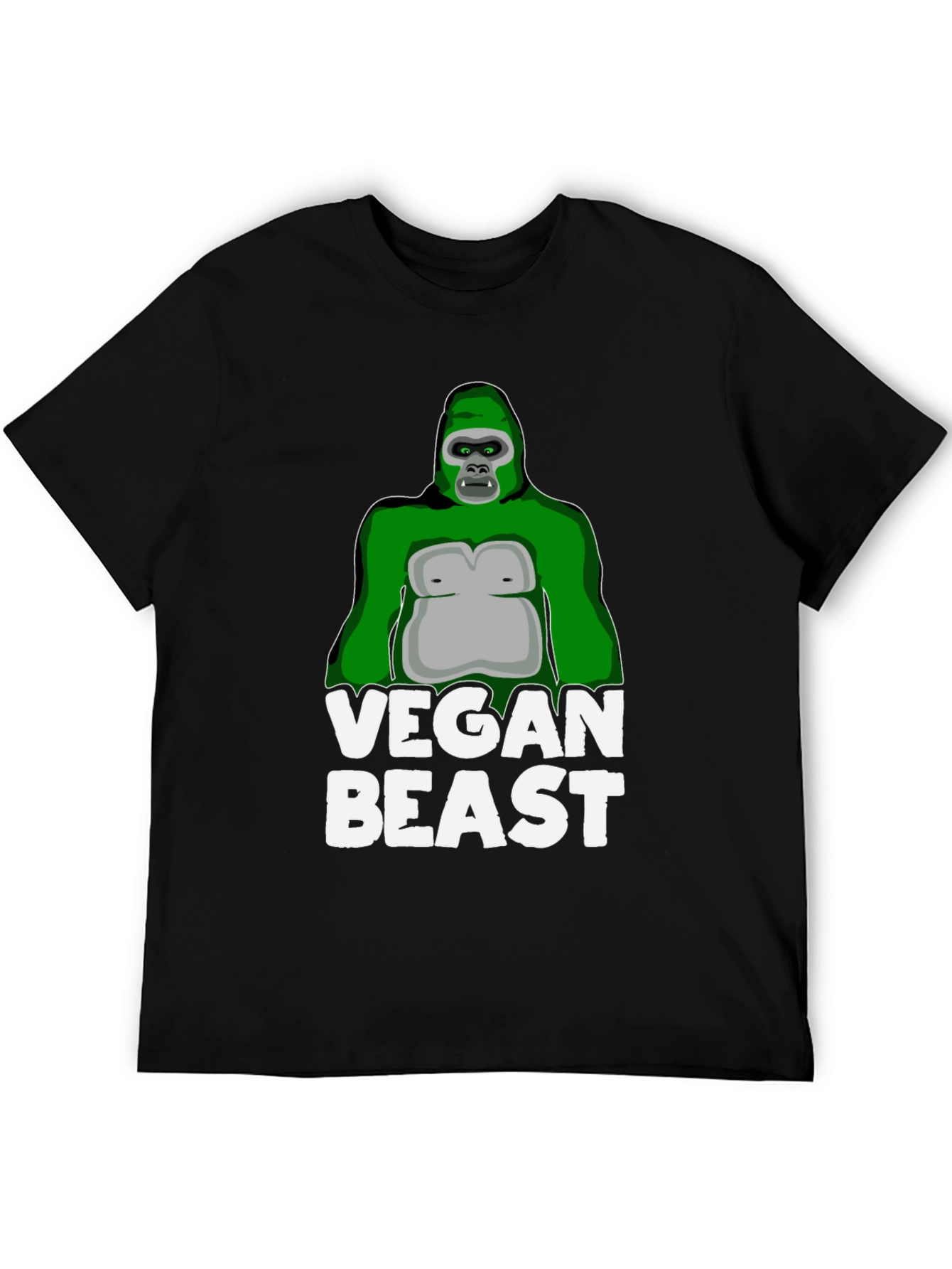 Camiseta Negra Vegan Beast para Hombre