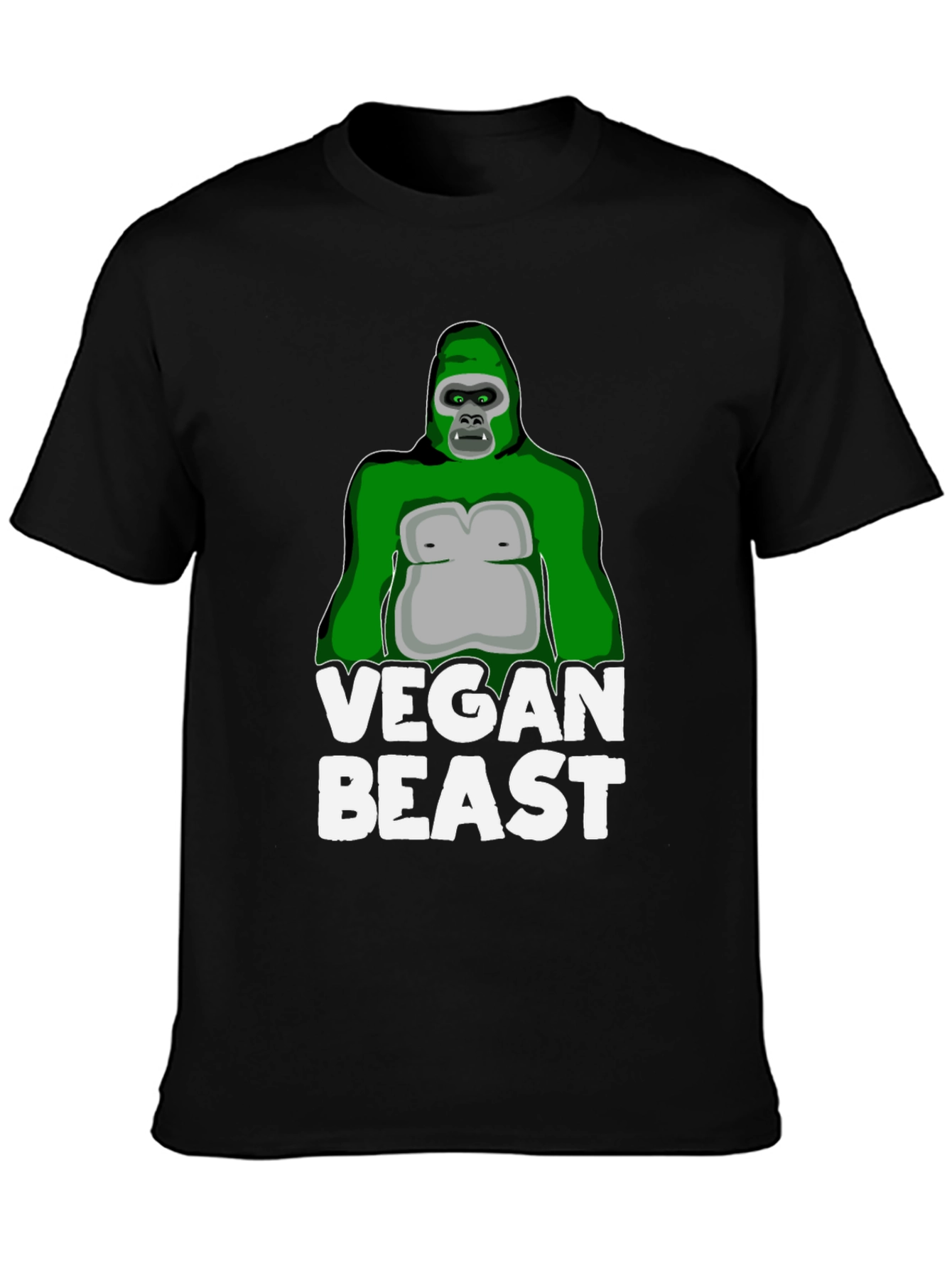 Camiseta Negra Vegan Beast para Hombre