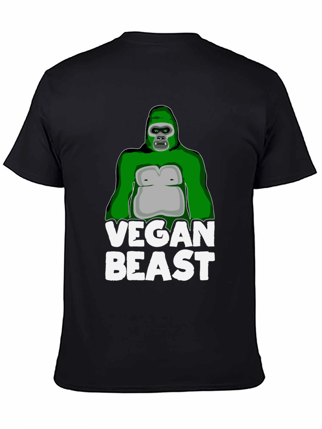 Camiseta Negra Vegan Beast para Hombre