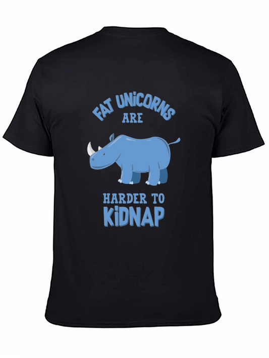 Camiseta con diseño de rinoceronte unicornio