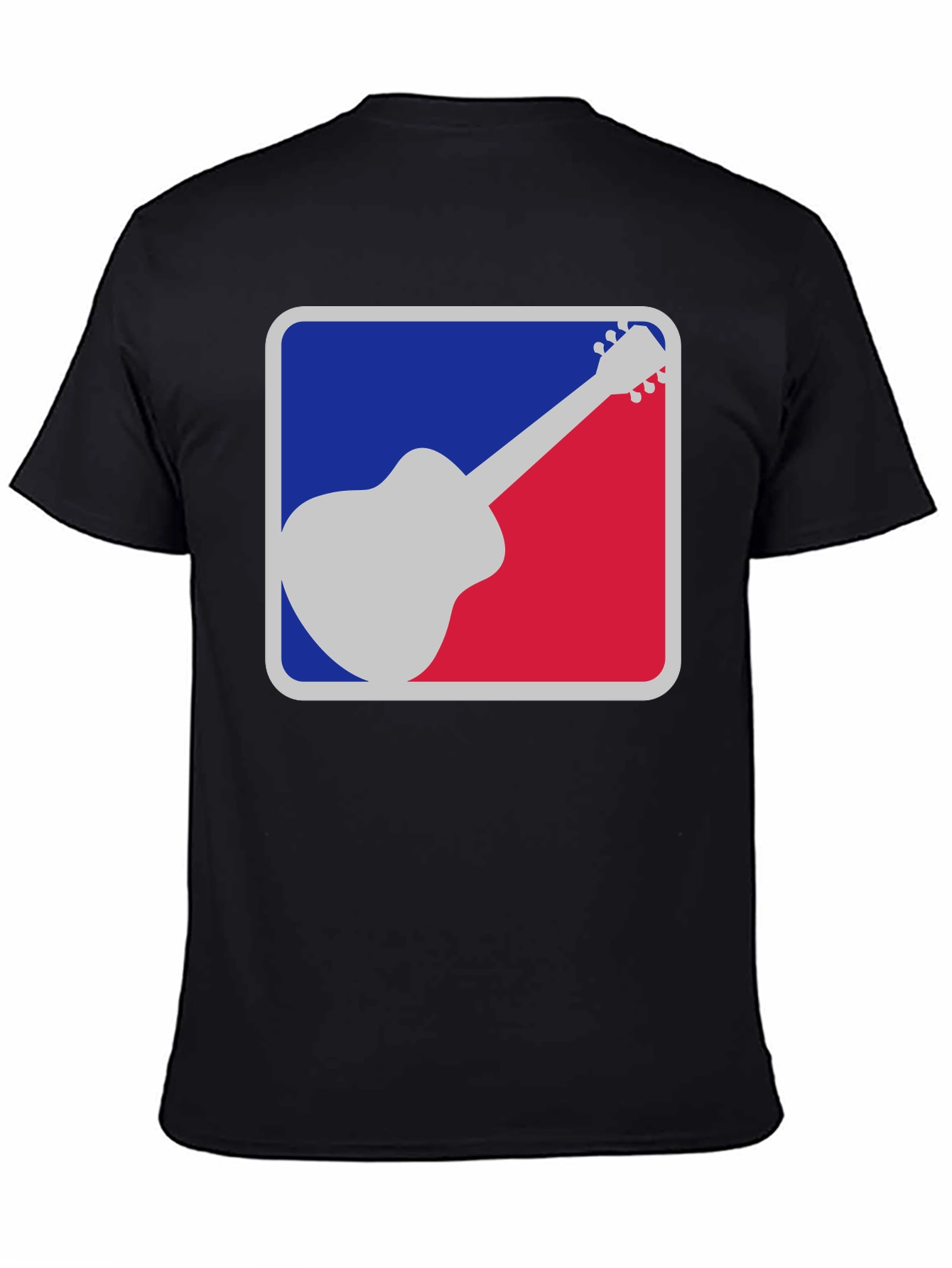 Camiseta Negra Guitarra Estilo MLB