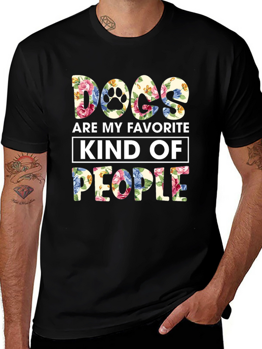 Camiseta Floral Perros Mi Gente Favorita