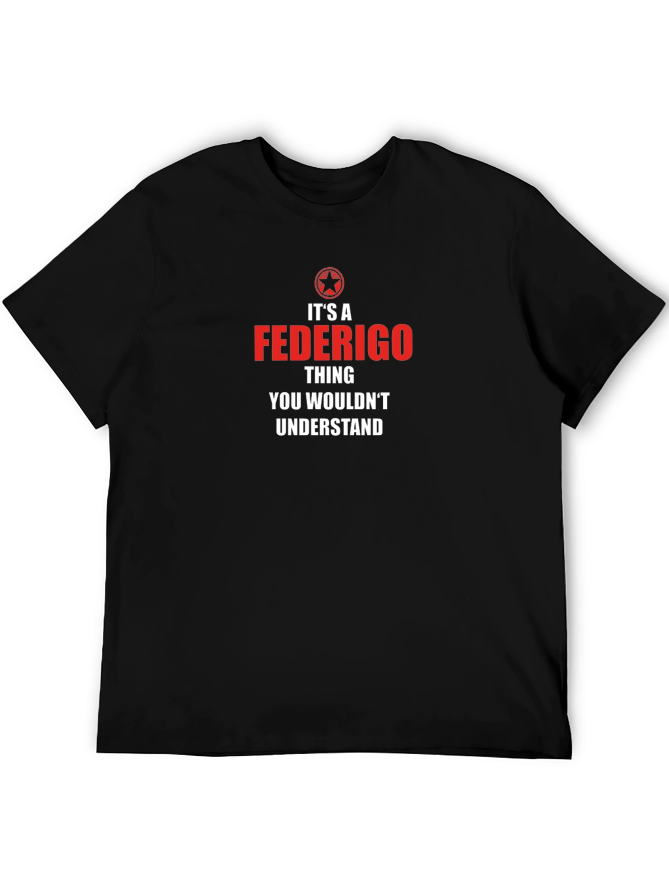 Camiseta Negra Es Una Cosa de Federigo