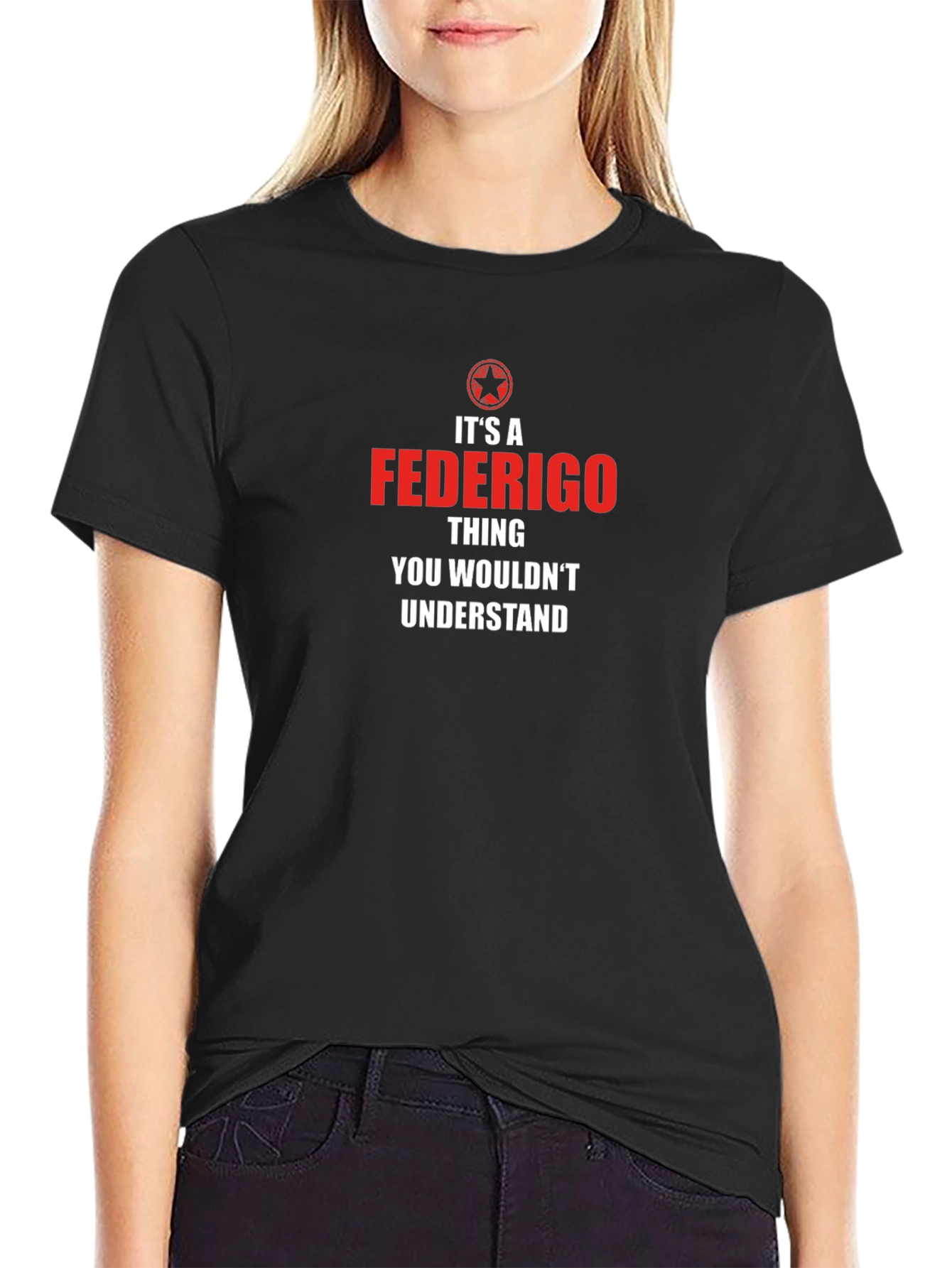 Camiseta Negra Es Una Cosa de Federigo