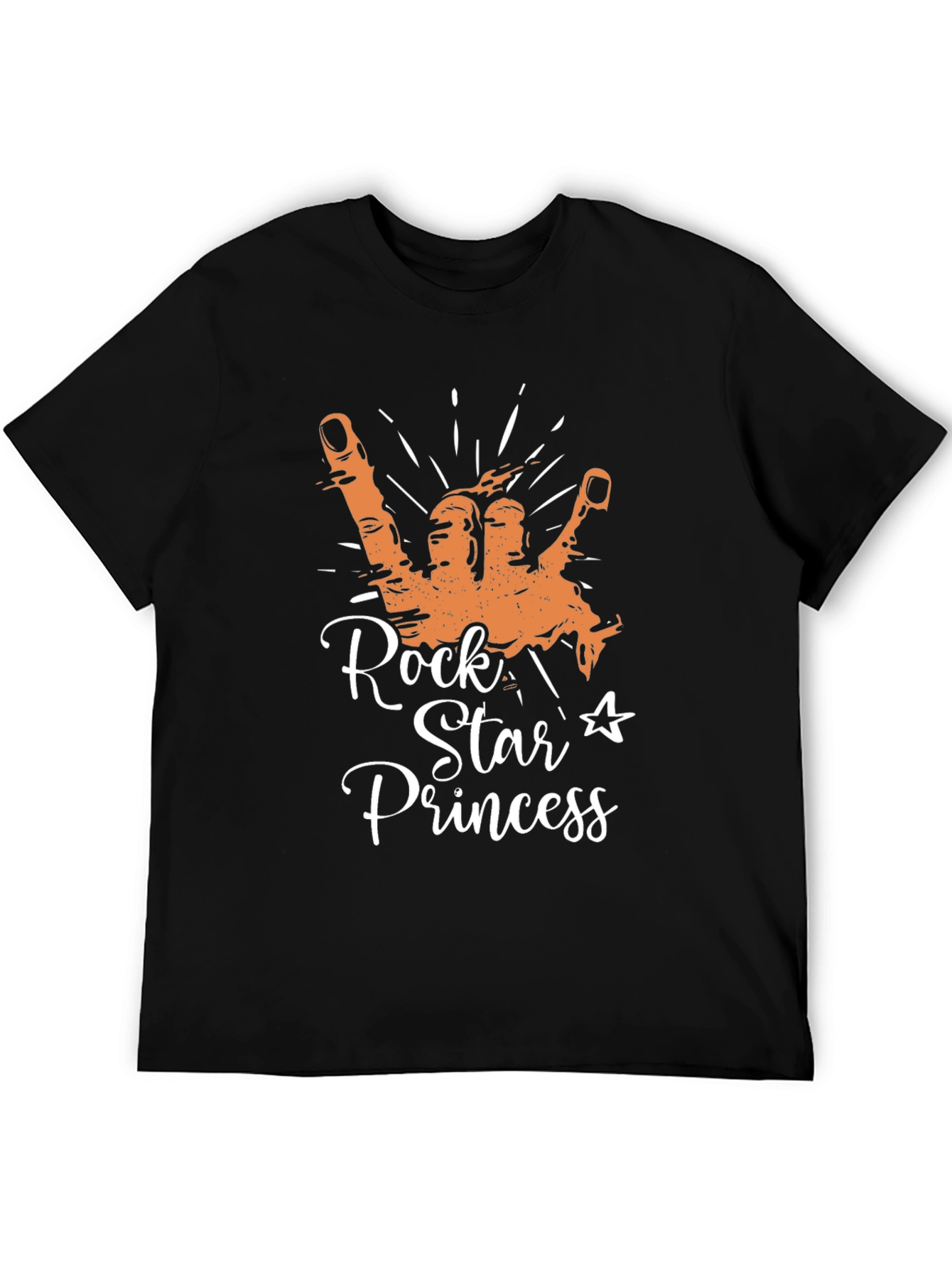 Camiseta Negra Rock Star Princess
