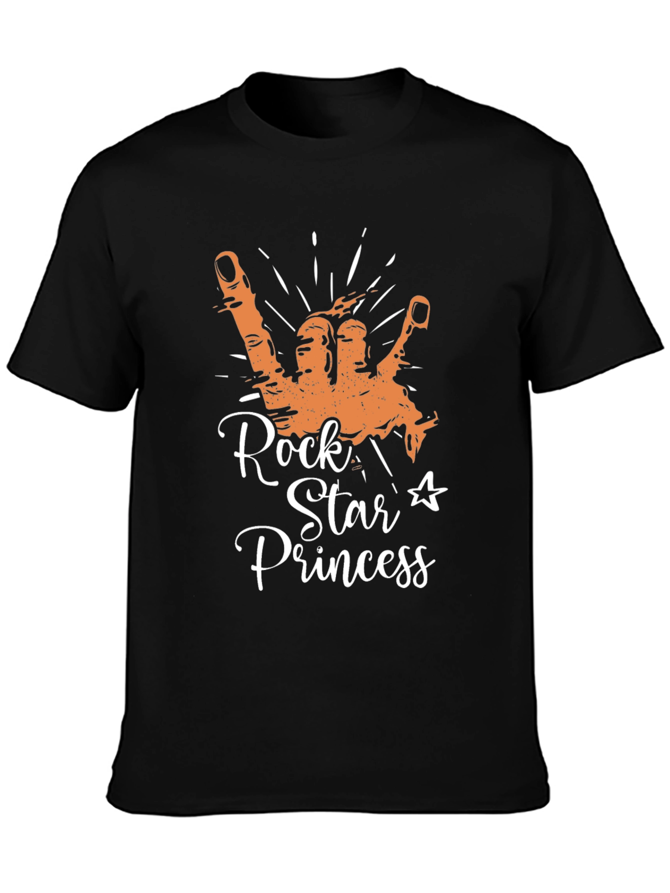 Camiseta Negra Rock Star Princess