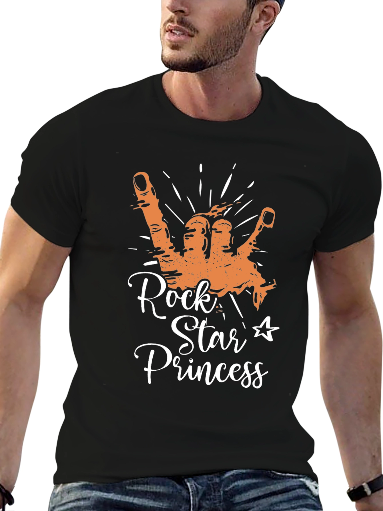 Camiseta Negra Rock Star Princess