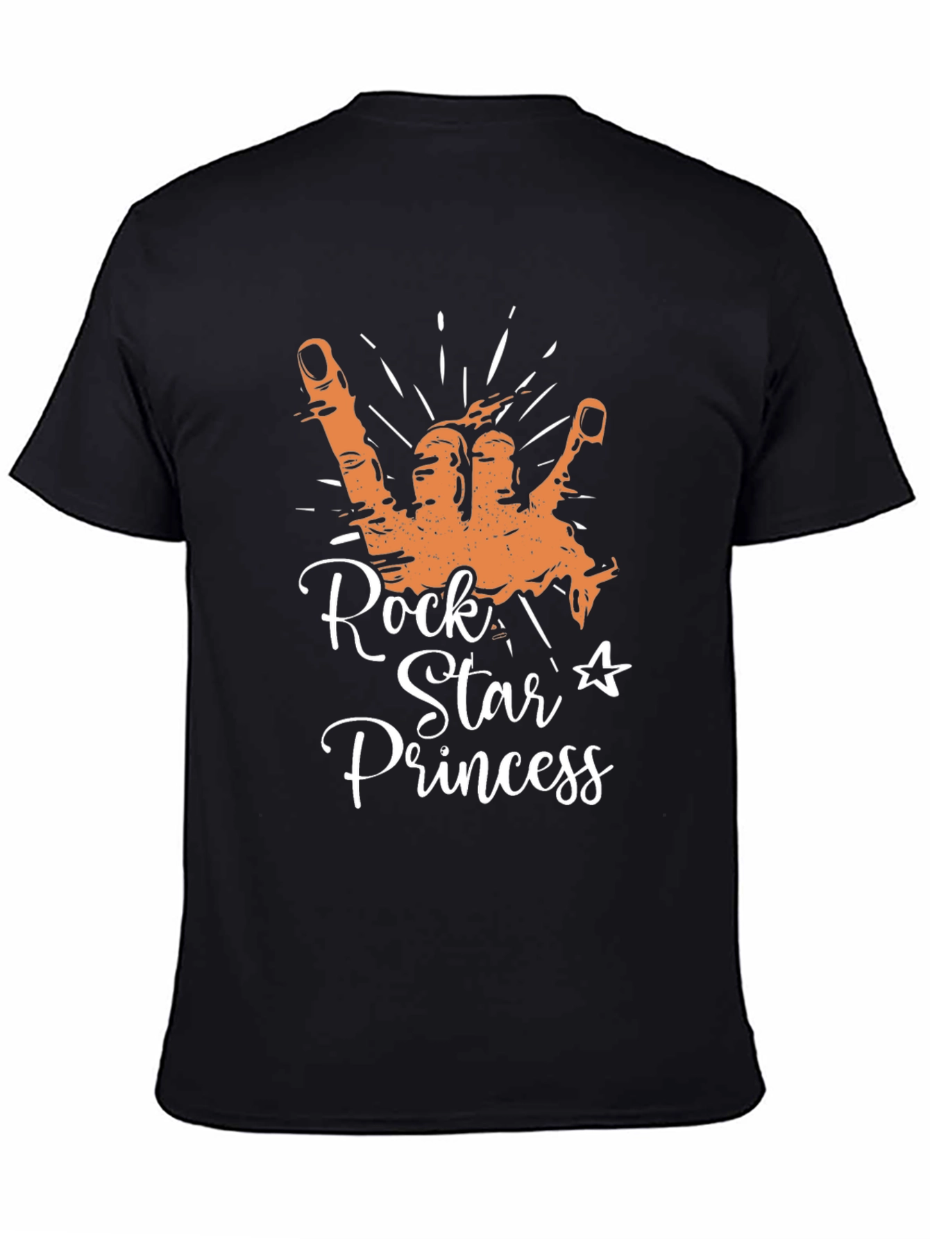 Camiseta Negra Rock Star Princess