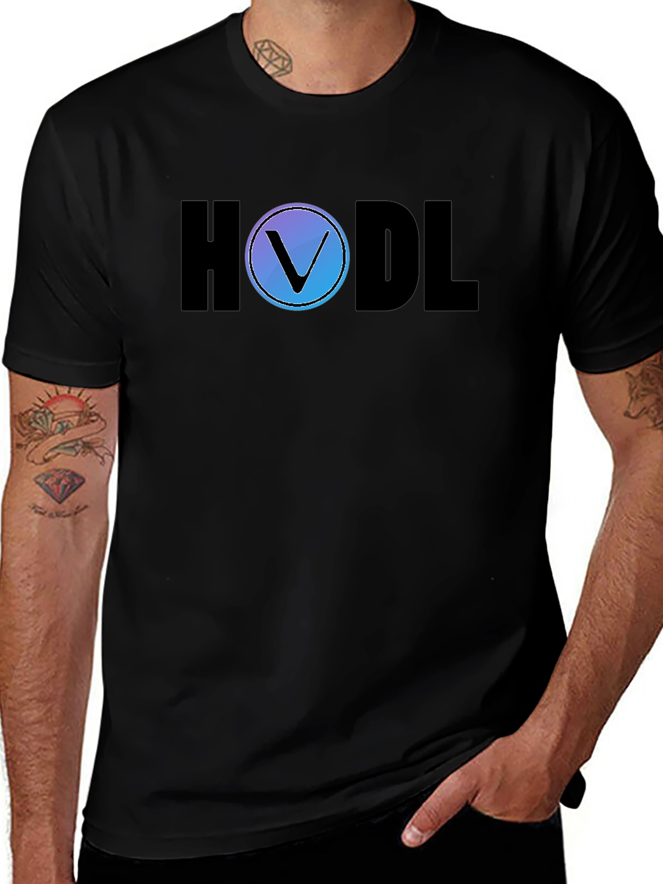 Camiseta HODL Crypto con Logo de Vetor
