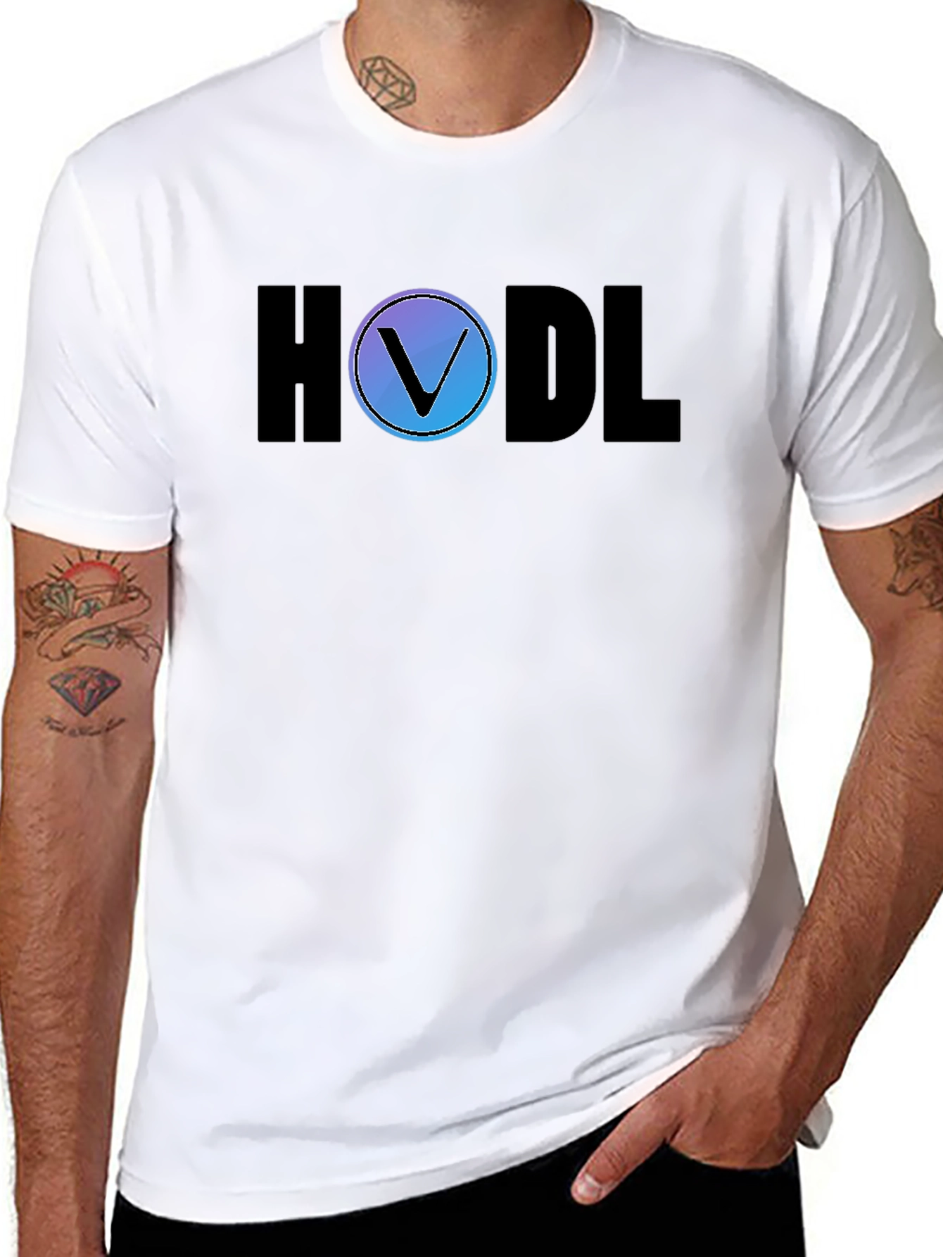 Camiseta HODL Crypto con Logo de Vetor