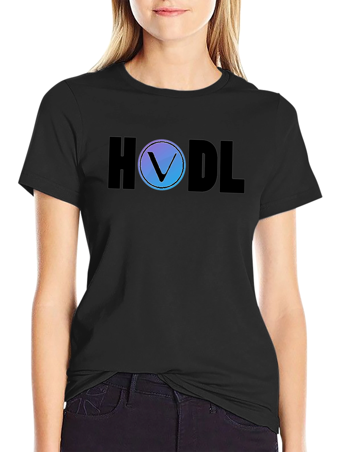 Camiseta HODL Crypto con Logo de Vetor
