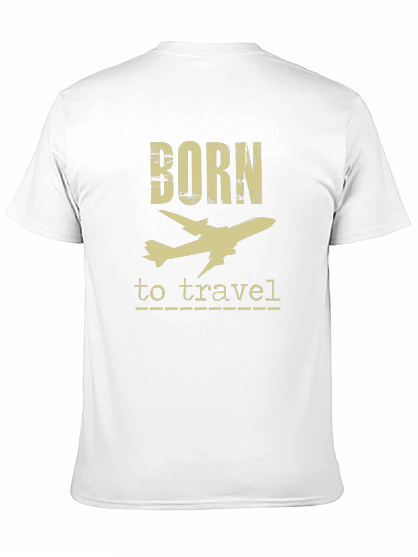 Camiseta Negra Born to Travel para Aventureros