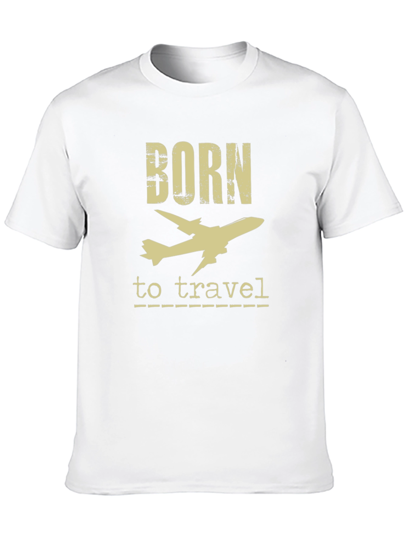 Camiseta Negra Born to Travel para Aventureros