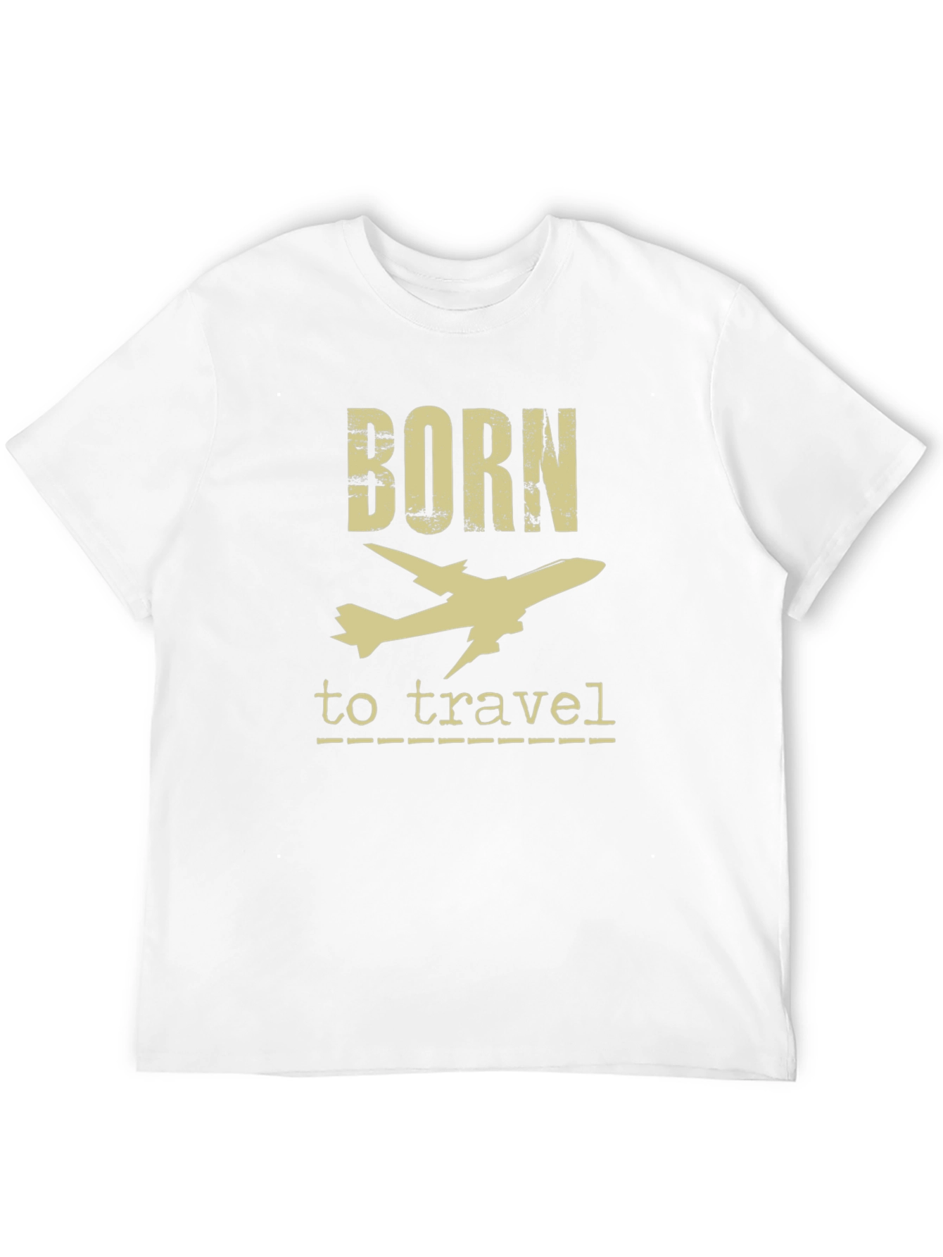 Camiseta Negra Born to Travel para Aventureros