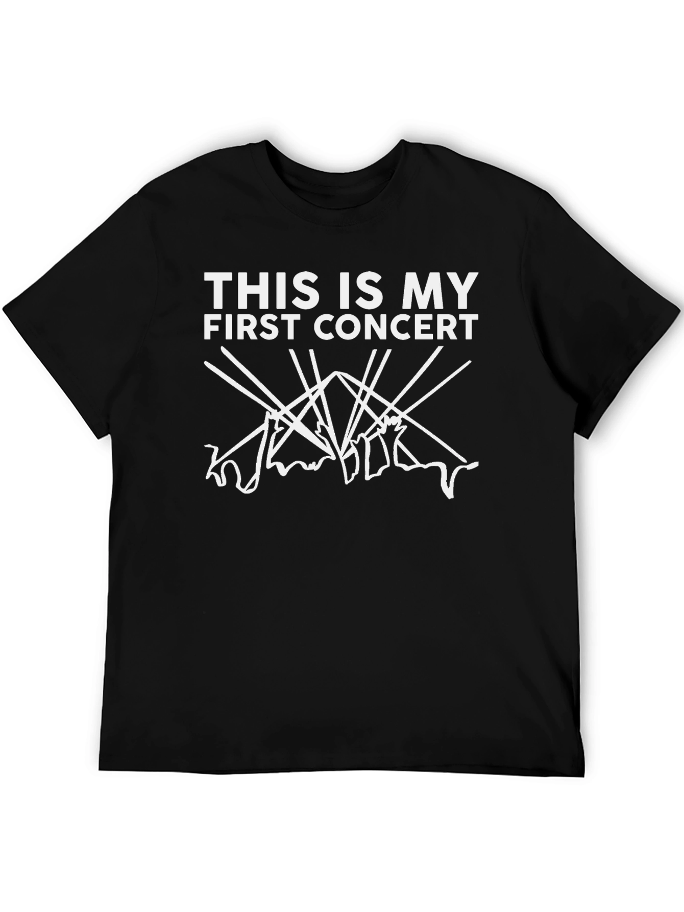Camiseta Negra: Mi Primer Concierto