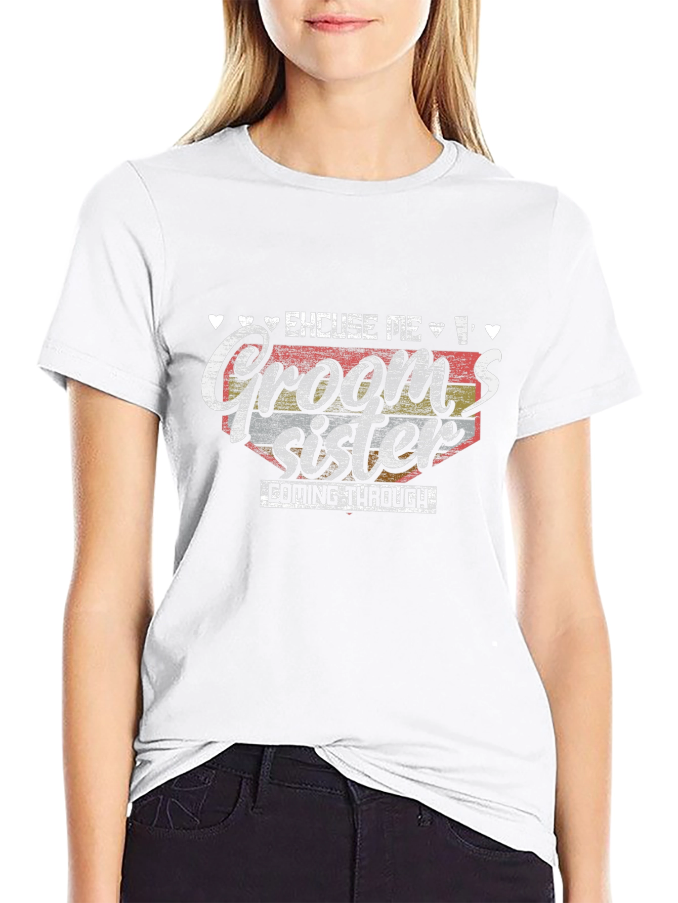 Grooms Sister T-Shirt - Wedding Party Apparel