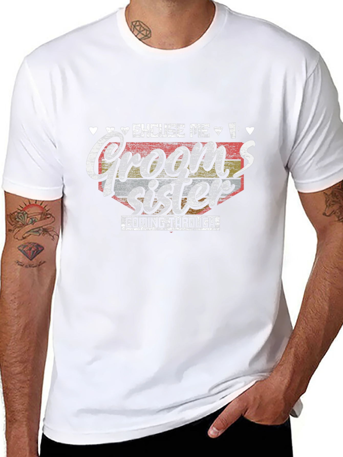 Grooms Sister T-Shirt - Wedding Party Apparel