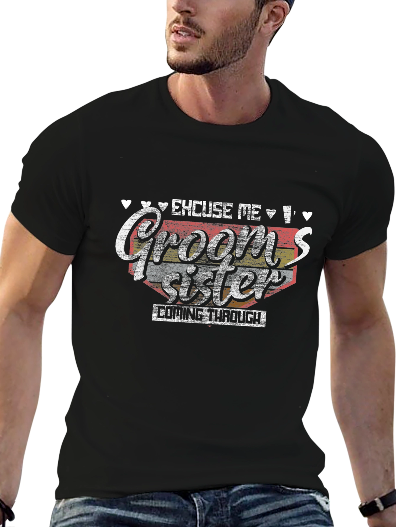 Grooms Sister T-Shirt - Wedding Party Apparel