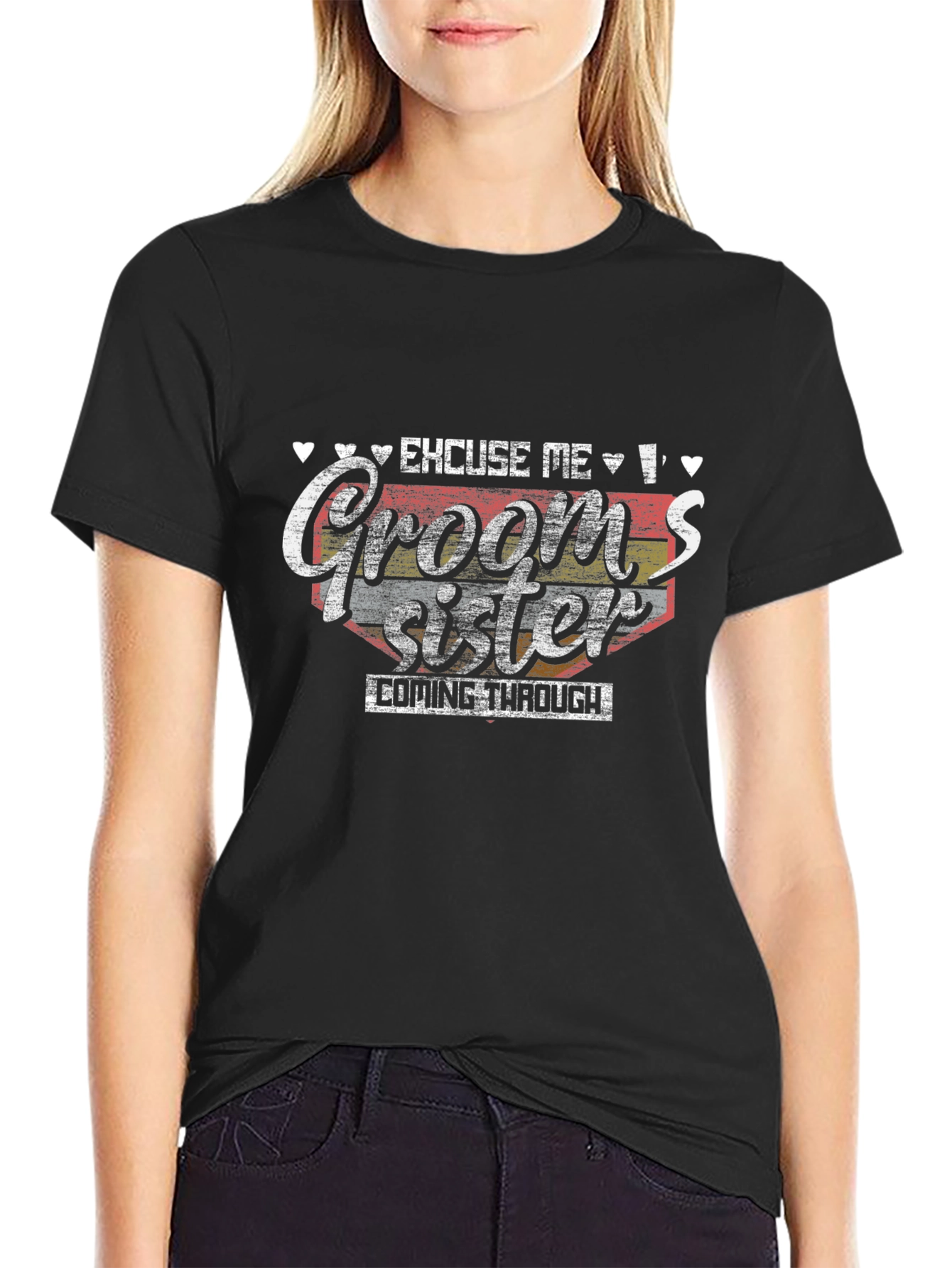 Grooms Sister T-Shirt - Wedding Party Apparel
