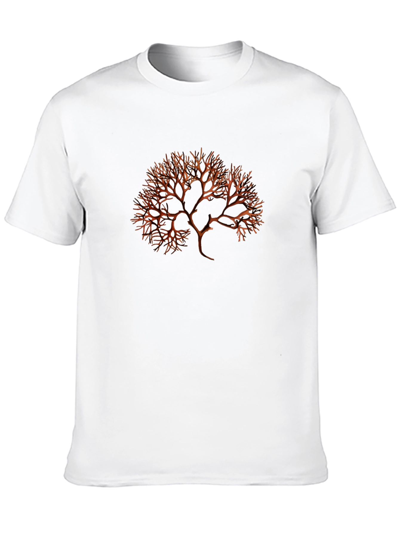 Camiseta Negra con Diseño Abstracto de Árbol