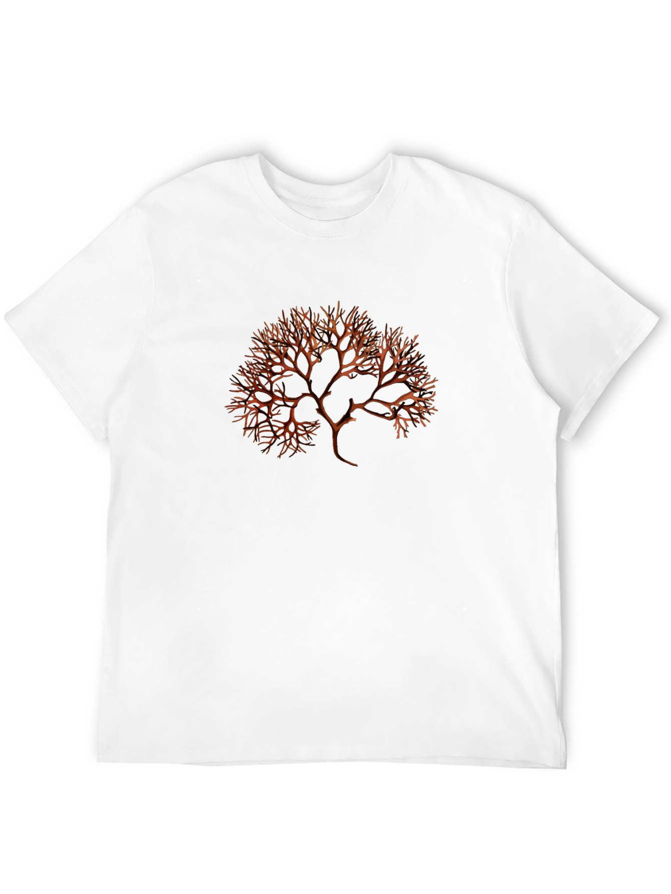 Camiseta Negra con Diseño Abstracto de Árbol