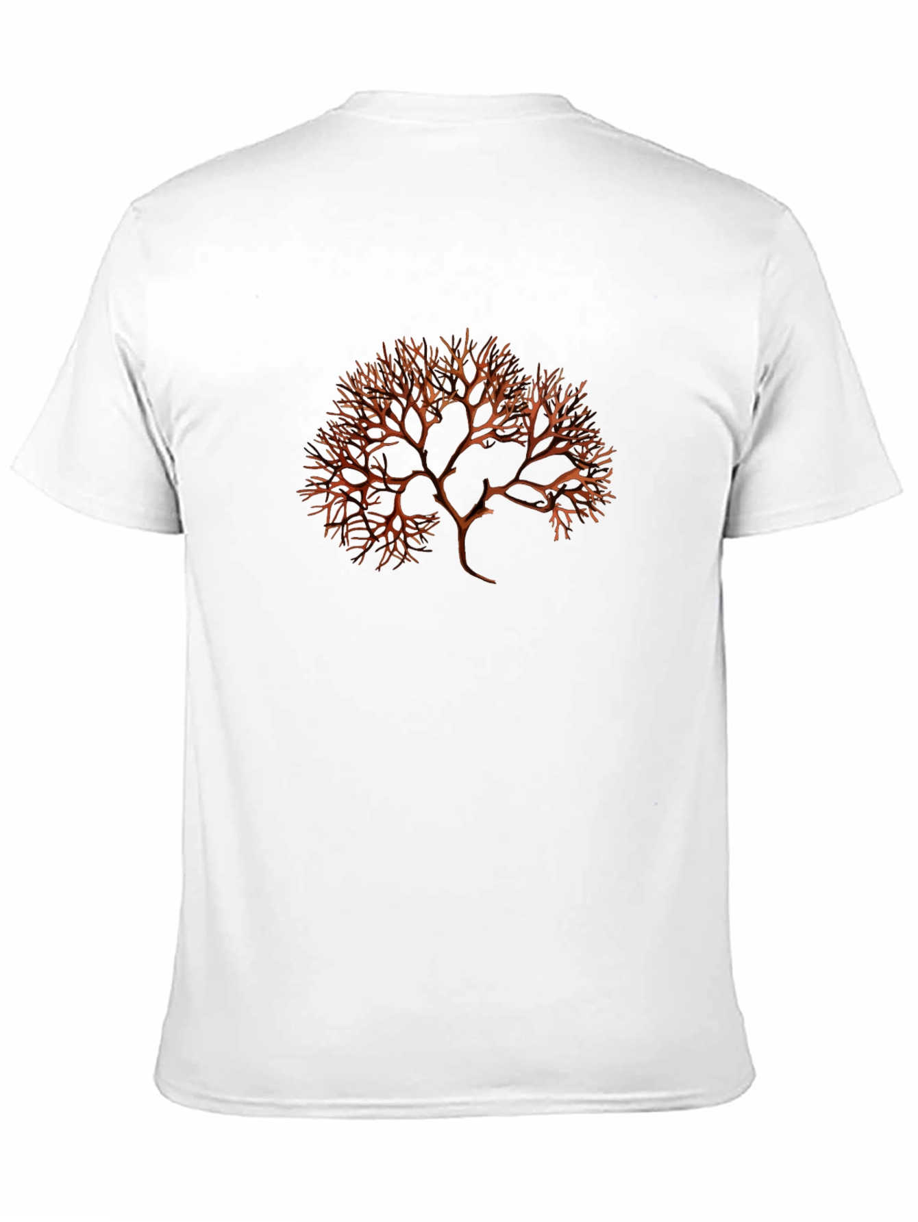Camiseta Negra con Diseño Abstracto de Árbol