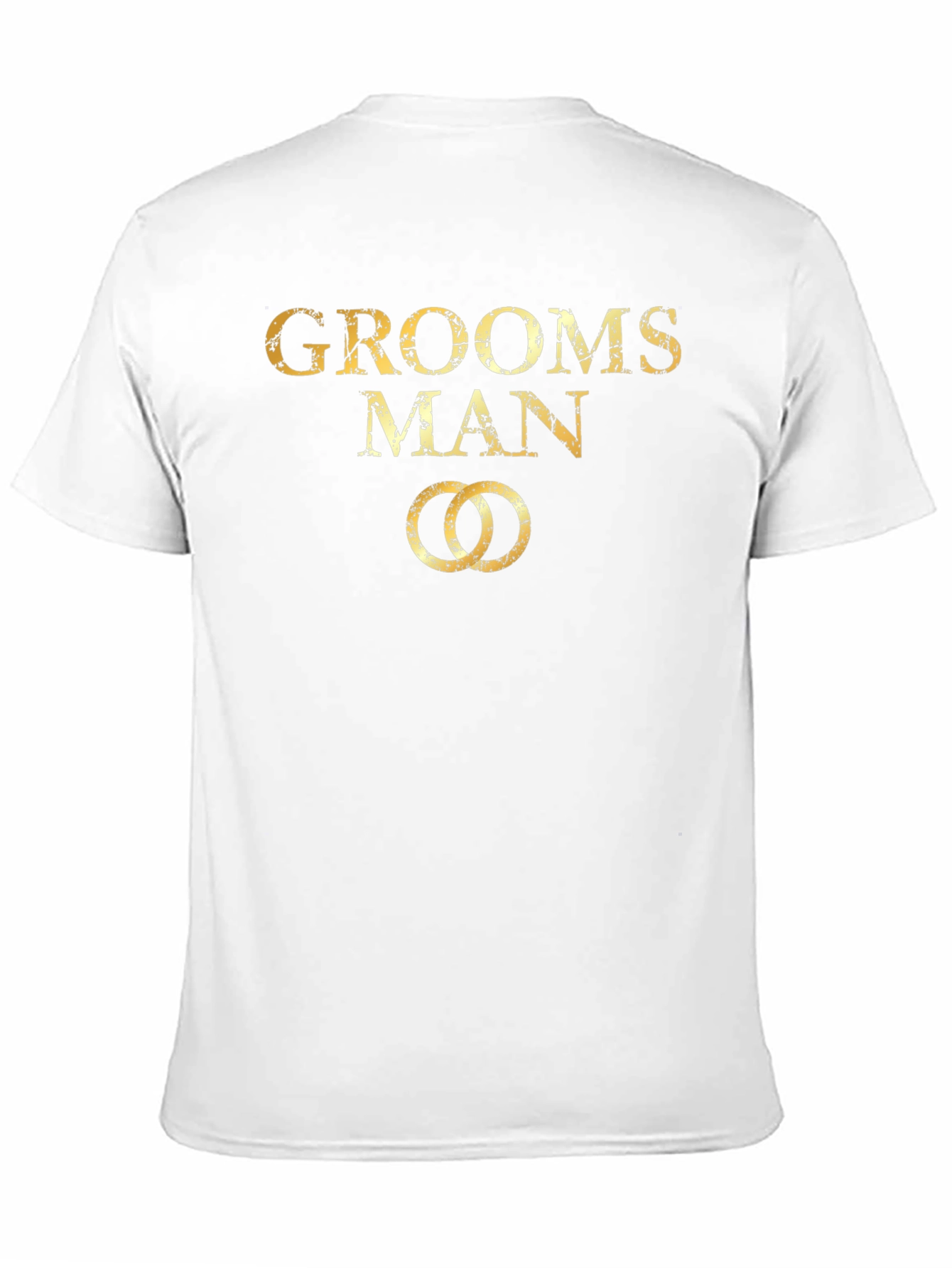 Camiseta Hombre Groomsman Dorada Boda